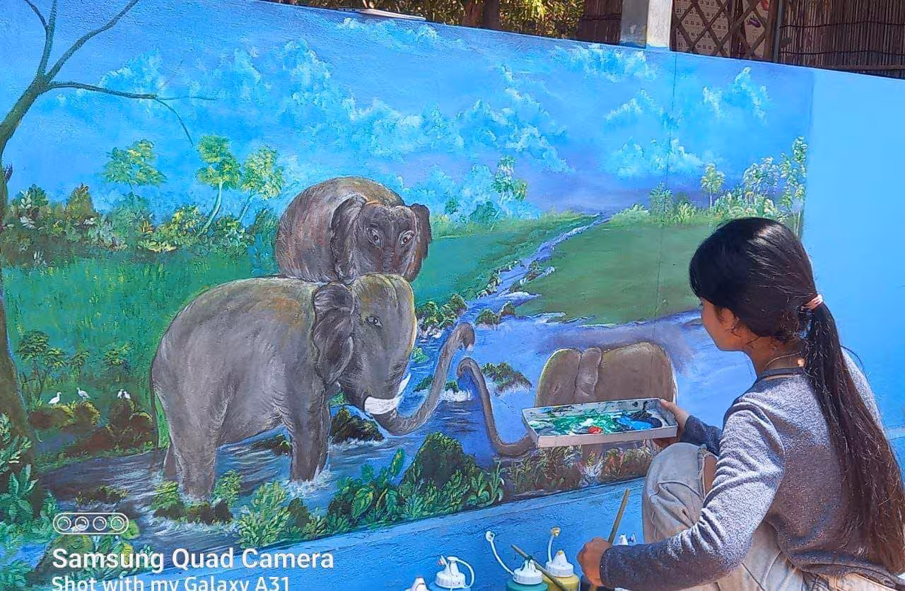 painting at school 2